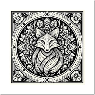 Cute Celtic Fox Posters and Art